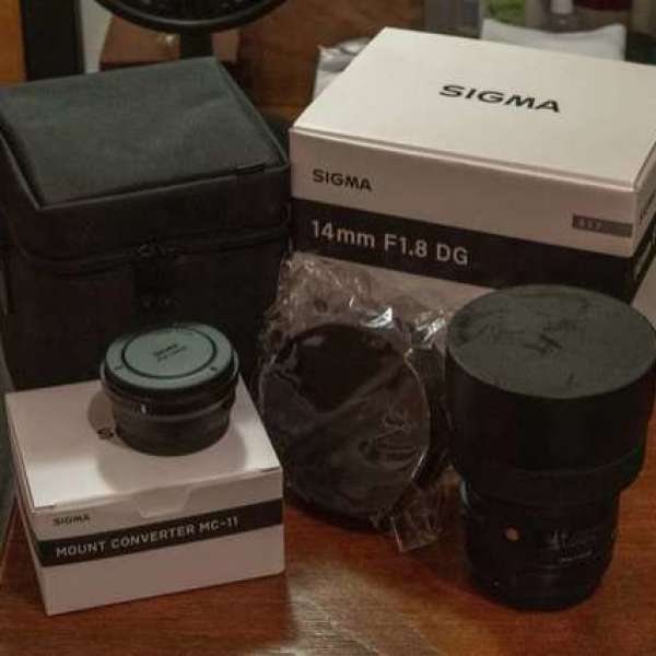 Sigma 14mm F1.8 Art - Canon Mount 連MC-11轉接環 for Sony E-Mount