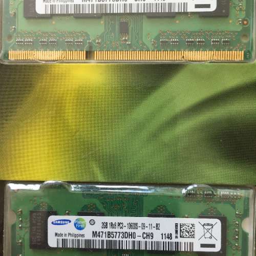 Macbook Pro 2011 拆機 2G DDR3 PC-10600 1333Mhz SODIMM x 2