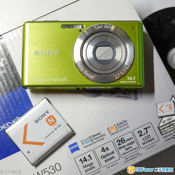 超平!! 近乎全新 Sony Cyber-shot DSC-W530 (蔡司鏡 輕便)