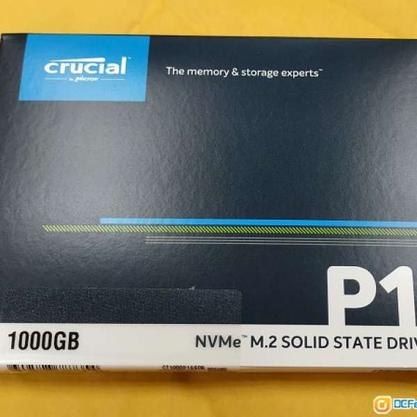 全新未開封Crucial P1 M.2 NVMe SSD 1TB CT1000P1SSD8