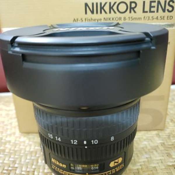 Nikon AF-S Fisheye NIKKOR 8-15mm f/3.5-4.5E ED 8-15 變焦魚眼行貨單盒全齊