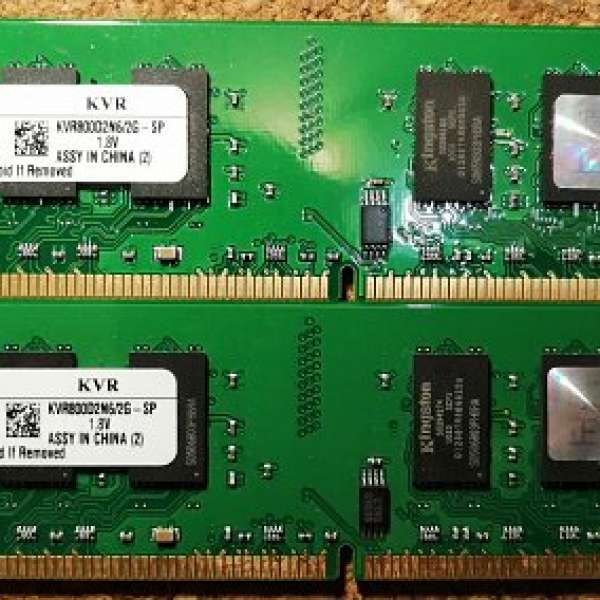 Kingston DDR2 800 2x2GB 雙面聯強貨