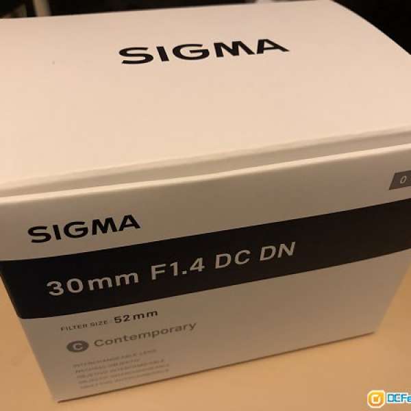 Sigma 30 F1.4 DC DN for Sony E-mount