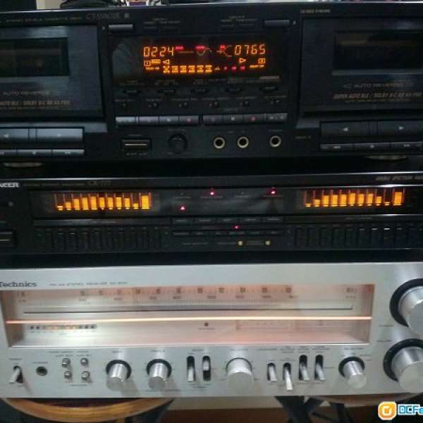 超級經典 pioneer ct-w802r cassette deck 卡式機及gr777 equalizer
