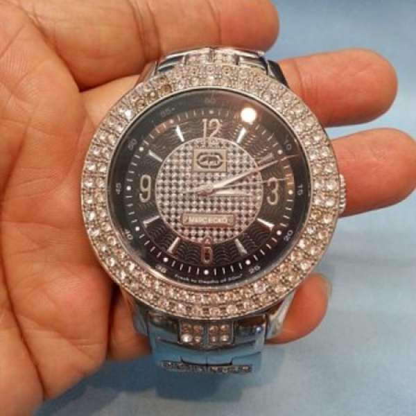 極新 大犀牛 全鋼 MARC ECHO 重金屬 閃石 手錶,只售HK$220(不議價)請勿留言議價