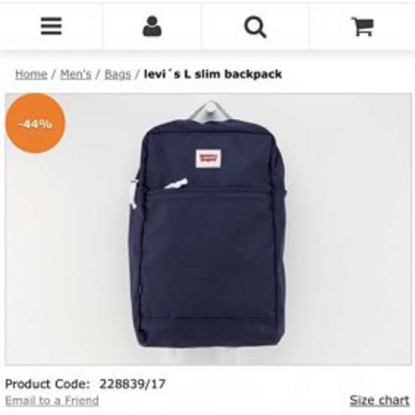 levi´s L slim backpack