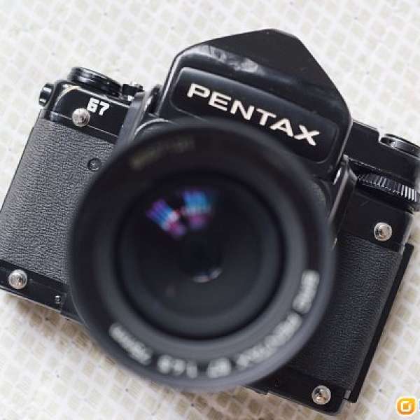 Pentax 67 連75 mm 鏡 Mirror lock up 有測光