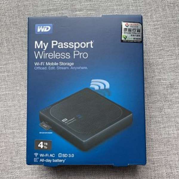 WD My Passport Wireless Pro hard disk 4TB