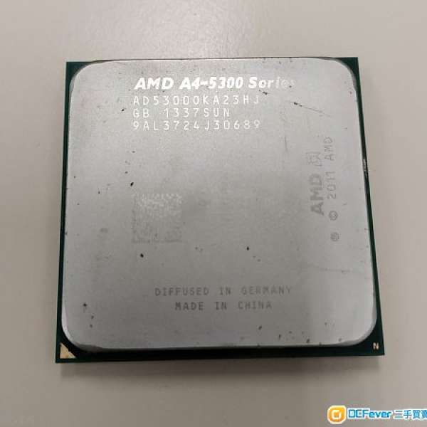 2手 AMD A4 5300 APU CPU Socket FM2 淨U