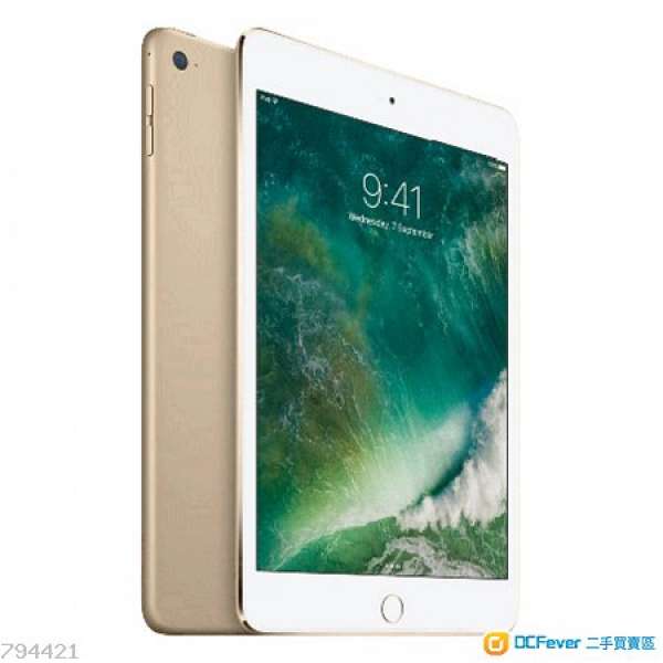 Apple iPad mini4 Wi-Fi 128GB - Gold 全新未開封港行有保- DCFever.com