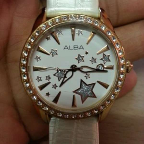 新淨 ALBA 閃石 手錶,只售HK$180(不議價) 請細看描述