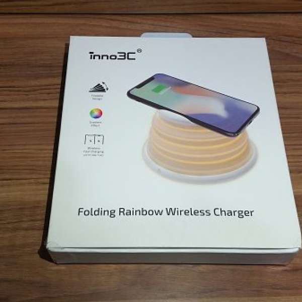 ■全新 inno3c 摺疊式彩虹無線充電座,folding  wireless charger , 支援 iOS 及 An...