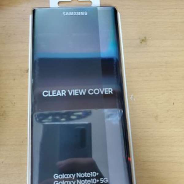 samsung note 10+ clean view cover black
