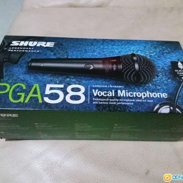 SHURE PGA58 VOCAL MICROPHONE 99.9% NEW