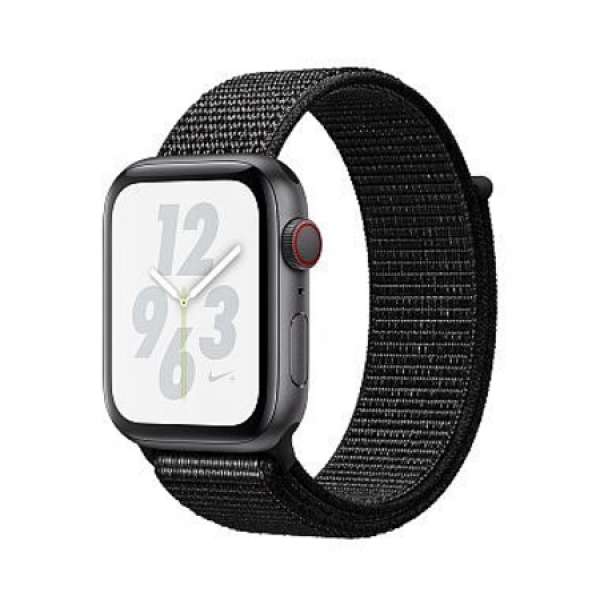 Apple Watch Nike+ Series 4 太空灰鋁金屬錶殼配黑色 Nike 運動手環 LTE + GPS 44mm
