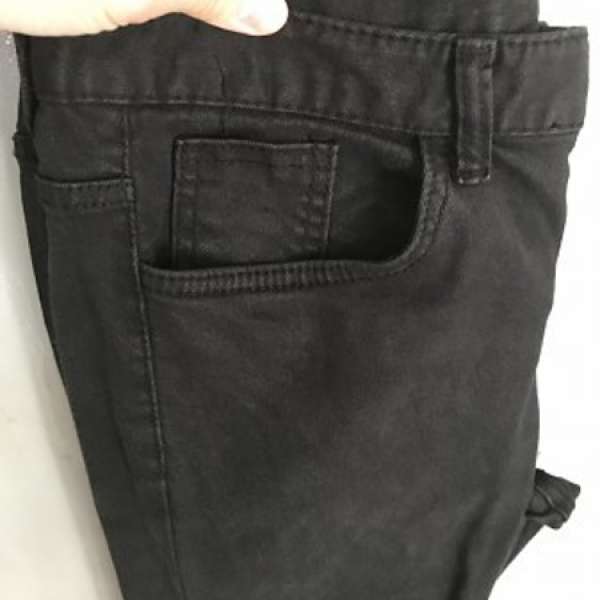 (二手) Super Slim Fit 黑色 100%韓國長褲 L Size 適合約180cm高 30腰圍