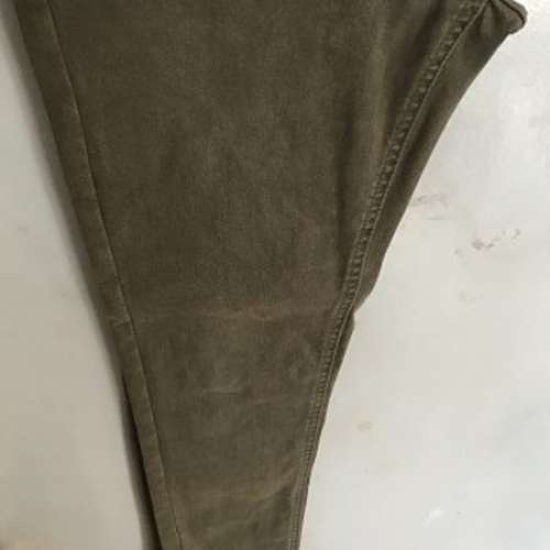 (二手) Super Slim Fit 軍綠色 100%韓國長褲 L Size 適合約180cm高 30腰圍