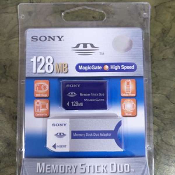 Sony 128mb memory stick duo x 5 張