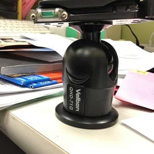 Manfrotto 055 XDB aluminium tripod + Velbon QHD-71Q ball head