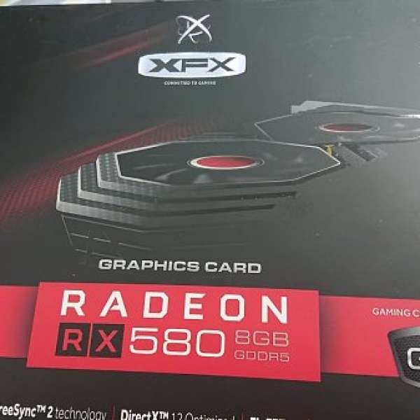 全新XFX RX 580 8GB RS Dual Fan 行貨有保