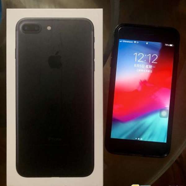 📱99%新 iPhone 7 Plus 黑色 128GB📱2018新電 送保護貼 Tech 21 Case