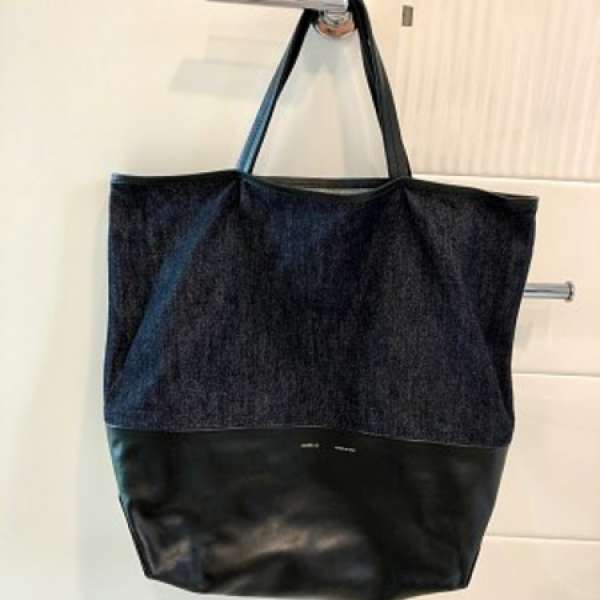 ALICE.D Denim + leather Tote Bag
