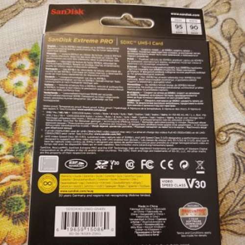 SANDISK EXTREME PRO 256GB SD 咭