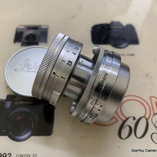 95% New Leica 5cm f/2 Radioactive Collapsible LTM Lens