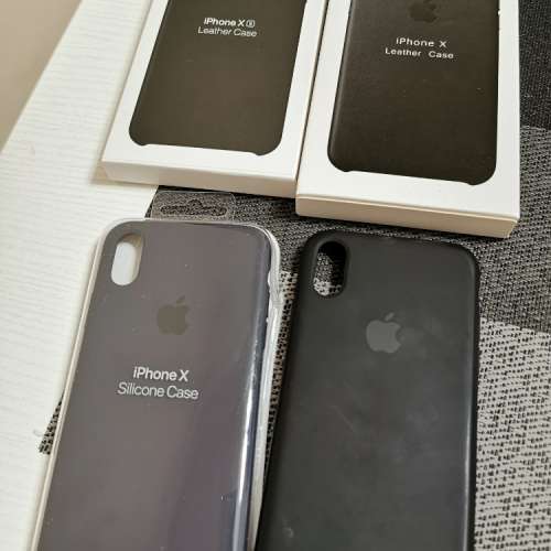 Iphone X 原廠Apple Silicone Case x 2 及 大量mon 貼