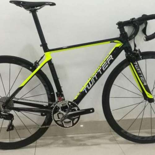 2018 TWITTER HUNTER 2.0 鋁合金碳叉公路車 送水架前後蛙燈