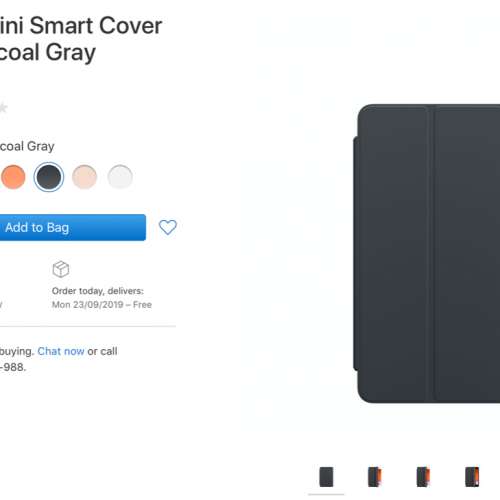 99% Apple ipad mini 5 smart cover