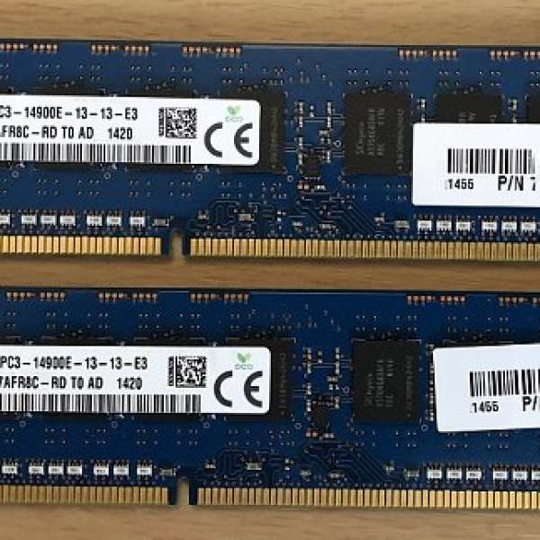 二手Hynix ECC Unbuffered RAM Module 16GB 合Gen8使用