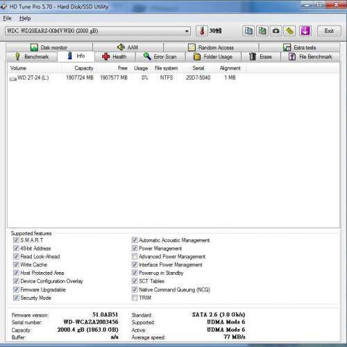 WD 85%新 2TB 3.5" SATA 硬碟兩隻