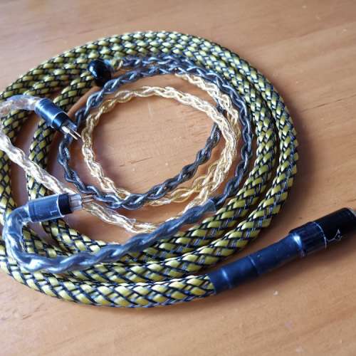 粗芯7N單晶銅鍍金鍍銀升級線耳機線 jh audio Shure fender campfire westone QDC 2...