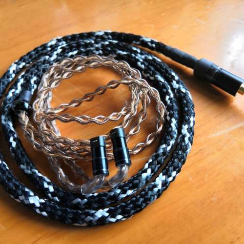 粗芯7N單晶銅鍍金鍍銀升級線耳機線 jh audio Shure fender campfire westone QDC 2...