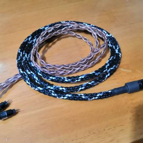 粗芯7N單晶銅鍍金鍍銀升級線耳機線 jh audio Shure fender campfire westone QDC 2...