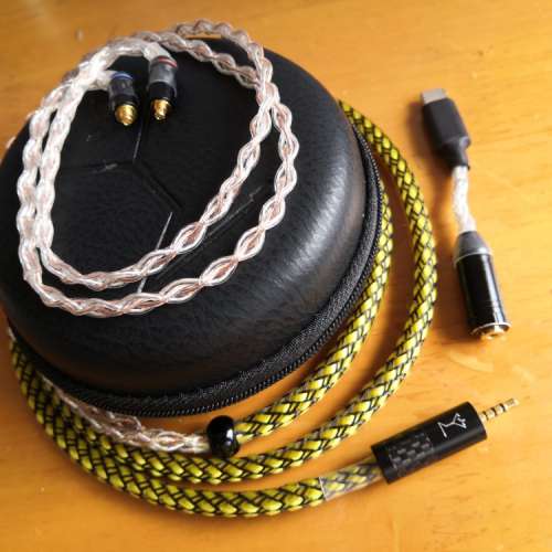 粗芯7N單晶銅鍍金鍍銀升級線耳機線 jh audio Shure fender campfire westone QDC 2...