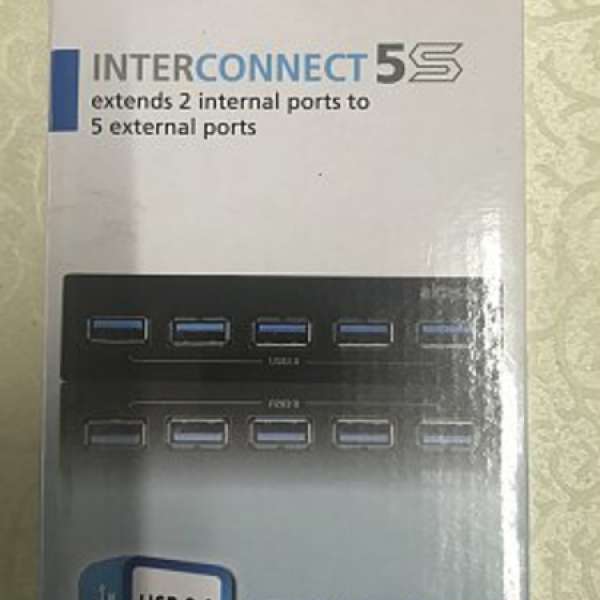 100%new，akasa InterConnect Pro 5S， USB 3.0 x5 HUB，有50套