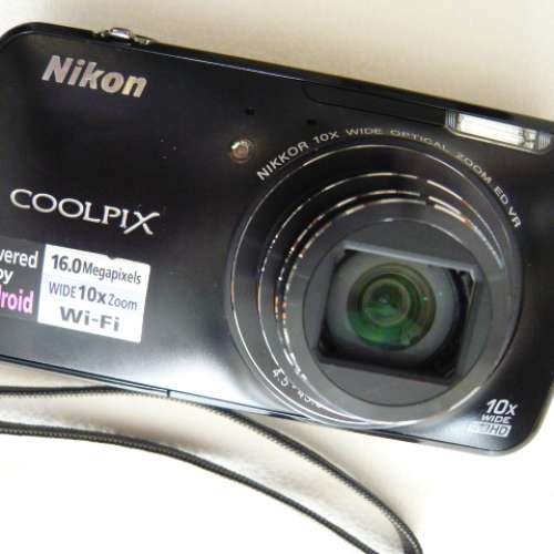 Nikon Coolpix 黑色 S800C ---- WiFi , GPS,  buletooth DC