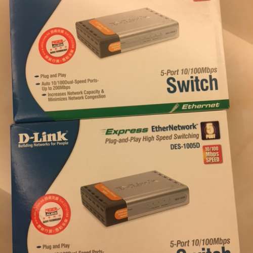 D-Link交換式集線器DES-1005D