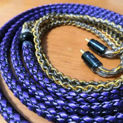 粗芯7N單晶銅鍍金鍍銀升級線耳機線 jh audio Shure QDC fender campfire westone