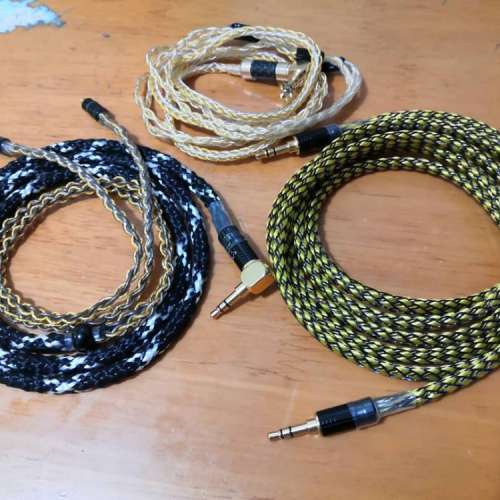 粗芯7N單晶銅鍍金鍍銀升級線耳機線 jh audio Shure QDC fender campfire westone