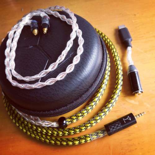 粗芯7N單晶銅鍍金鍍銀升級線耳機線 jh audio Shure QDC fender campfire westone