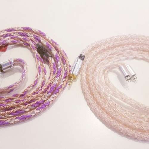 究極16絞單晶純銀銅耳機線 升級線QDC 64 audio jh audio Shure westone fender cam...