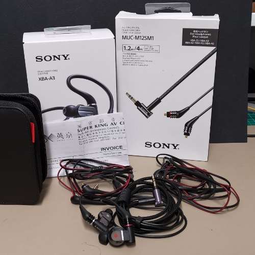 Sony XBA-A3圈鐵耳機 連 MUC-M12SM1升級線