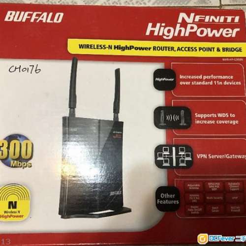 buffalo 雙天線 300mbps 無線路由器