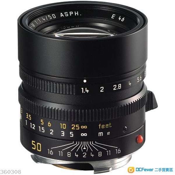 Leica Summilux-M 50mm f/1.4 ASPH. Black Ref 11891