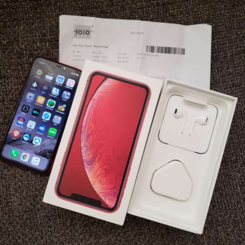 iPhone XR 128G 紅色行貨，有單有保