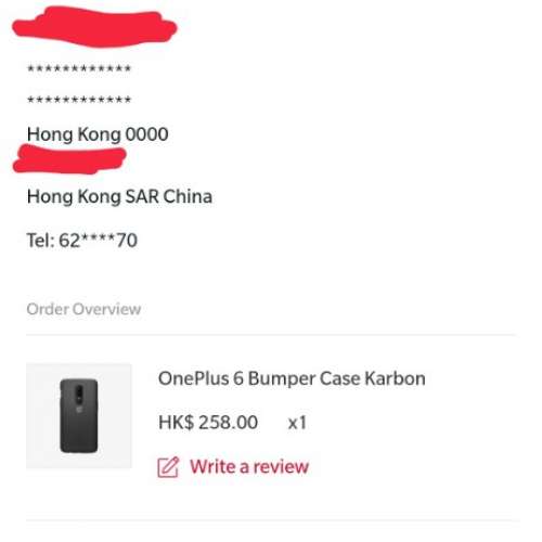 全新oneplus 6 碳纖維殼