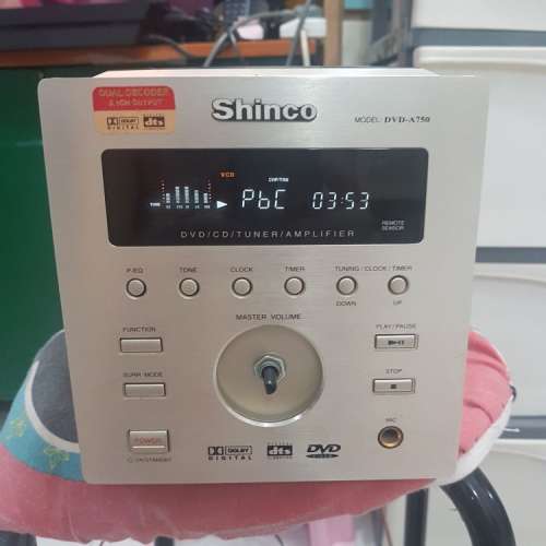 Shinco DVD A750 dts 5.1 system 只得一機兩音箱